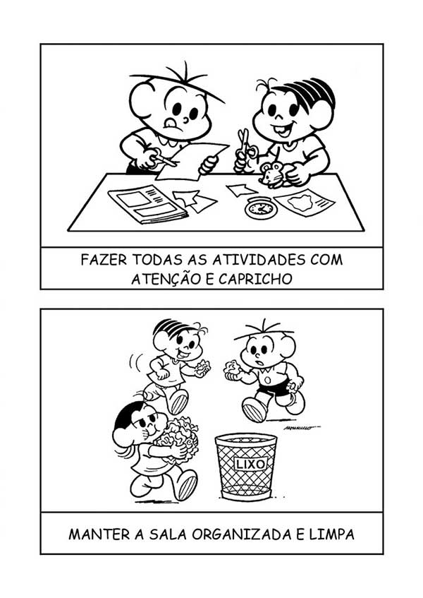 custo de kits de colorir turma da mônica com tema escolar