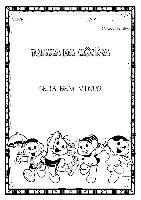 custo de kits de colorir turma da mônica com tema escolar