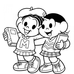 desenhos da turma da mônica para colorir na escola inspiração