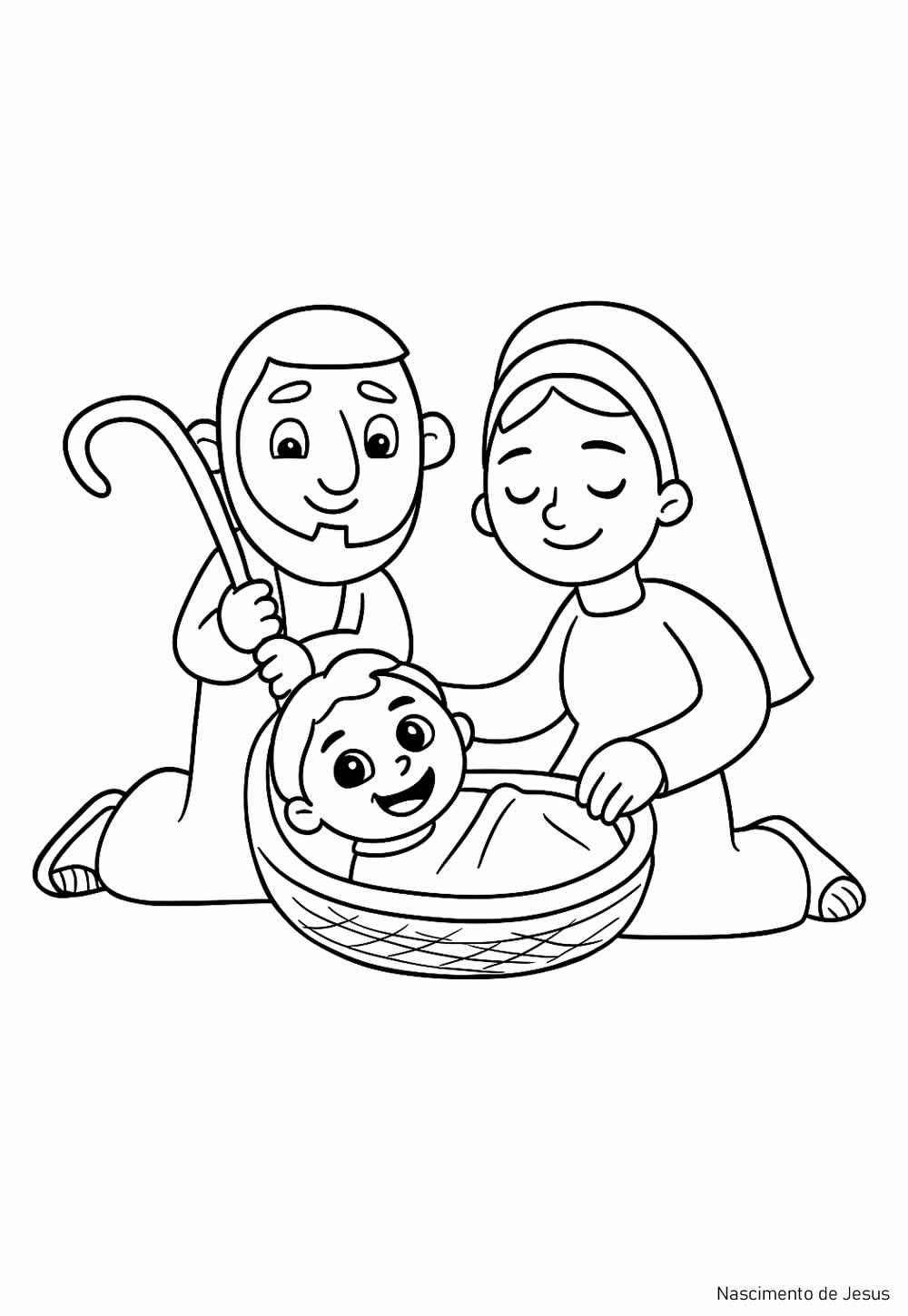 cenas bíblicas para colorir