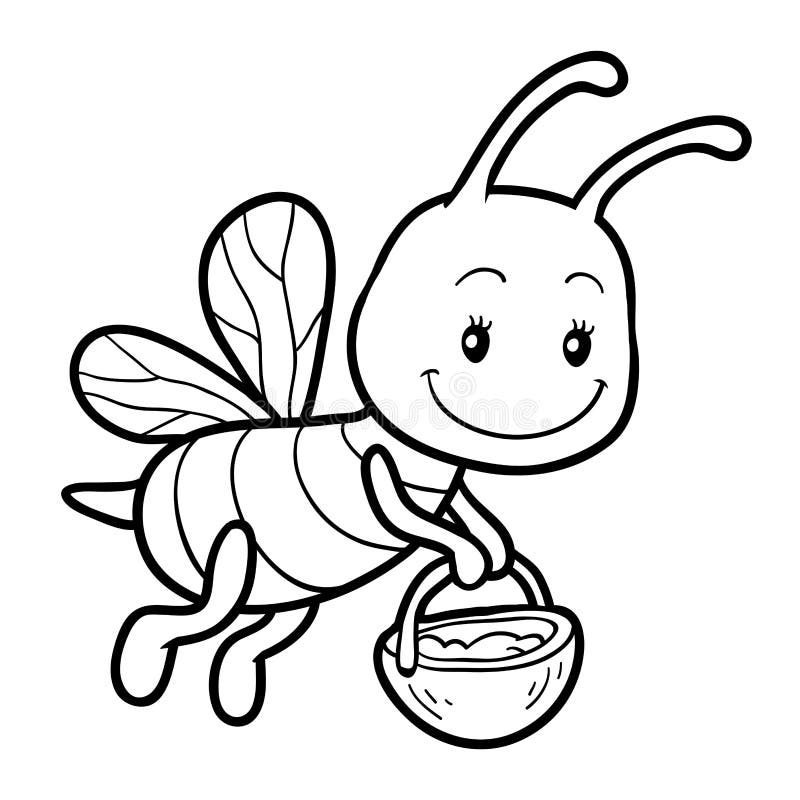 desenhos de abelhas para imprimir e colorir