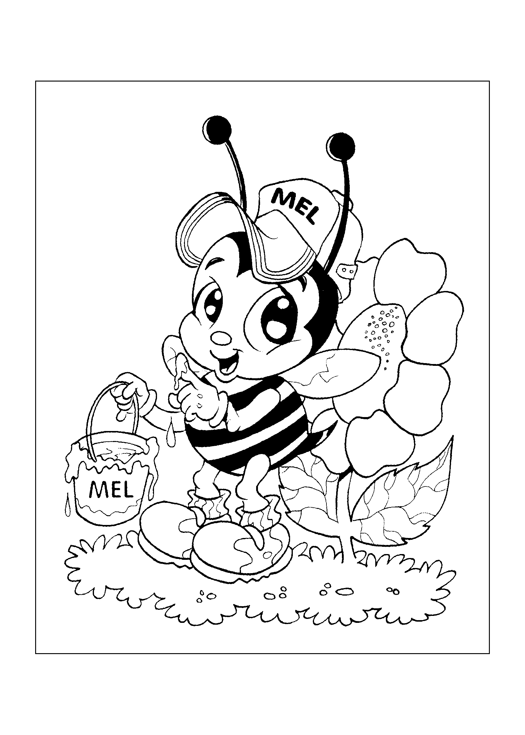 desenhos de abelhas para trabalhos escolares
