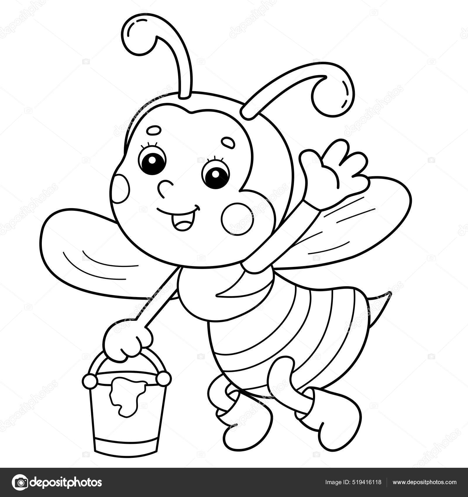 desenhos de abelhas para imprimir e colorir