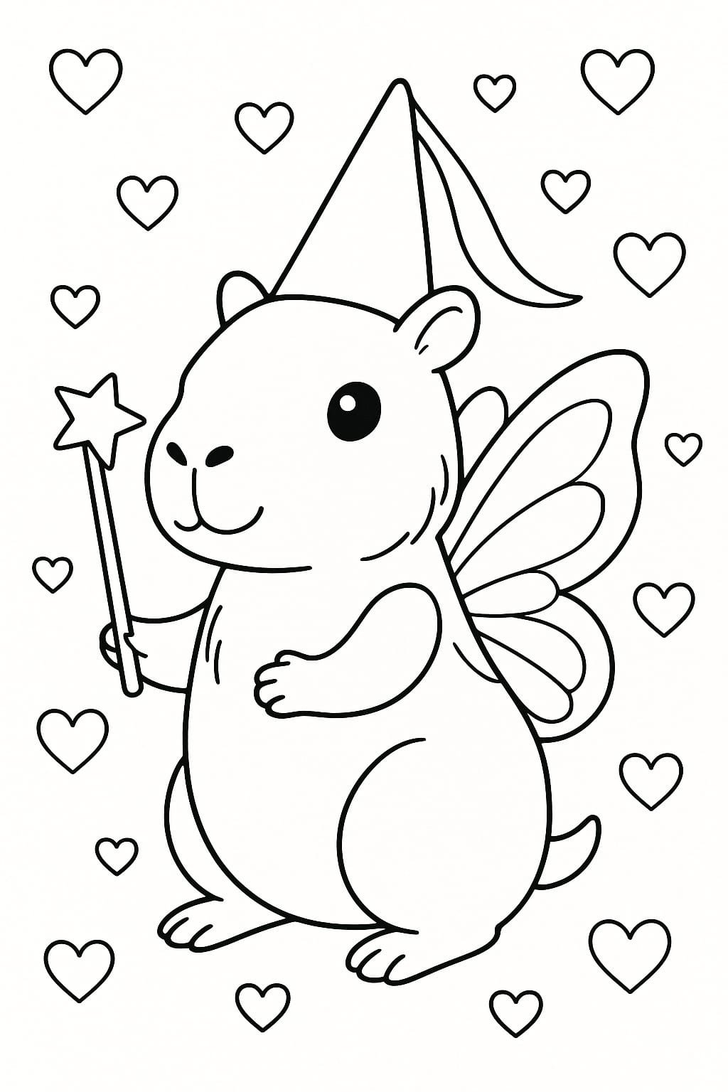 capivara desenho infantil para colorir