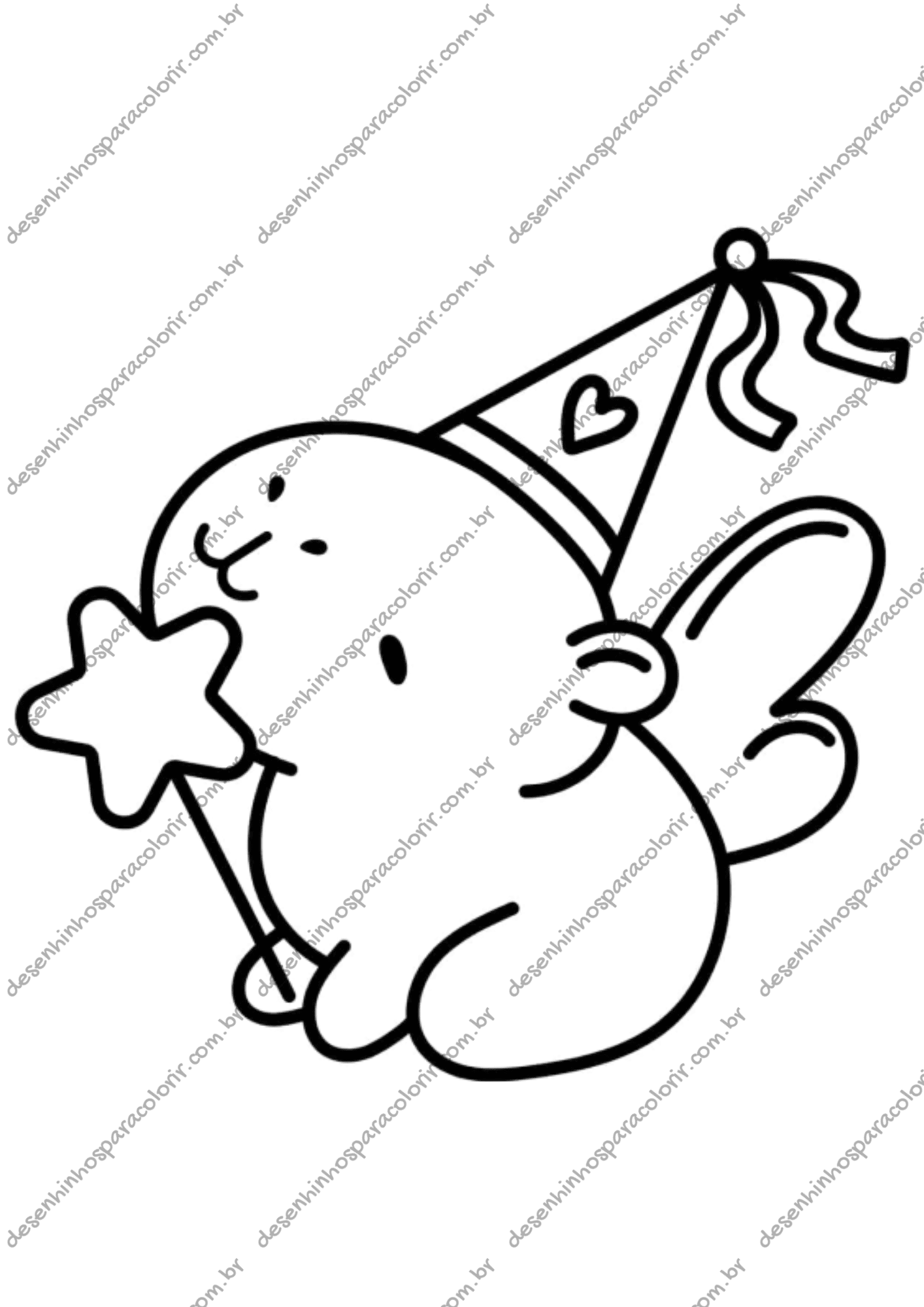 capivara realista para colorir