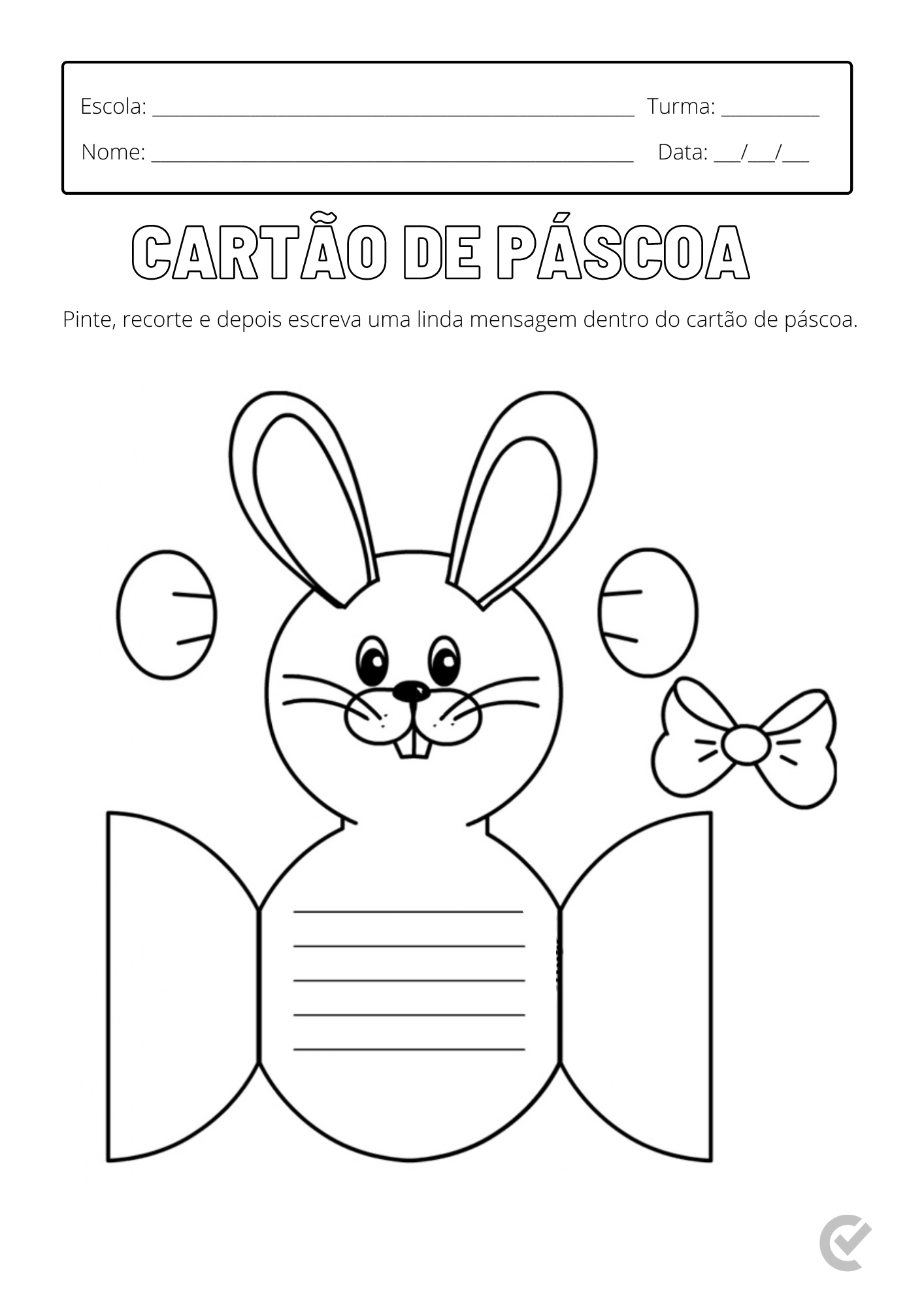 desenhos de páscoa para colorir com tema de floresta encantada