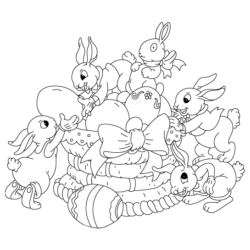 desenhos de páscoa para colorir vs. desenhos digitais