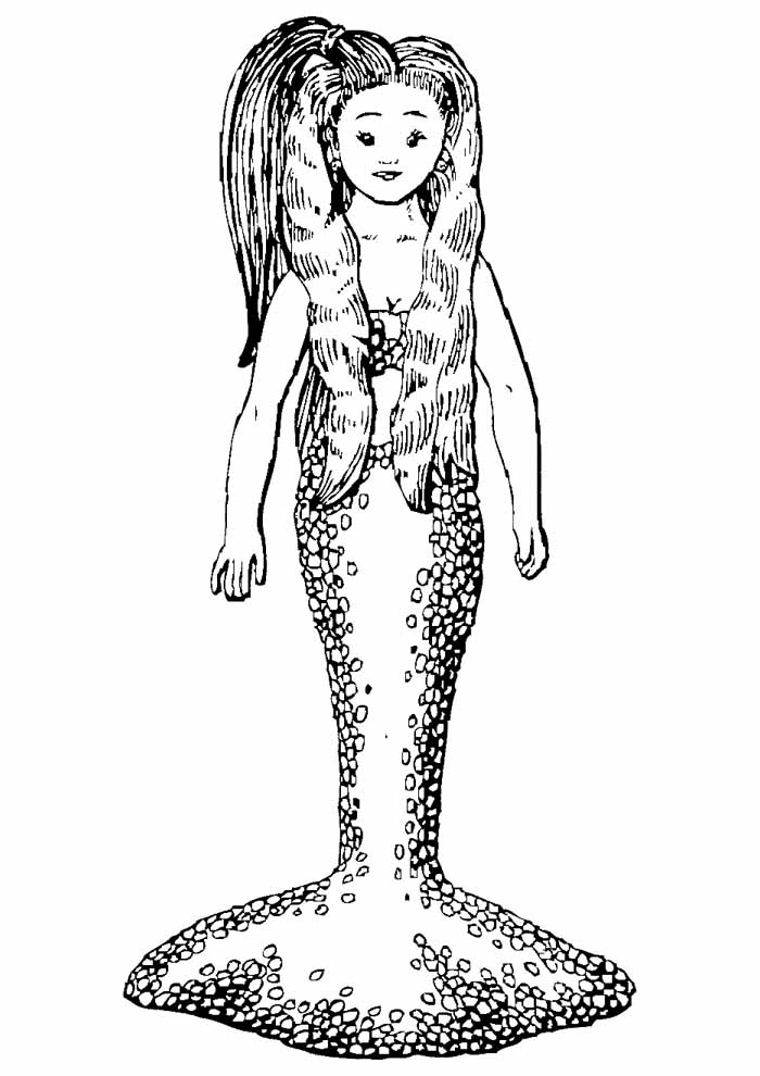sereia com unicórnio para colorir