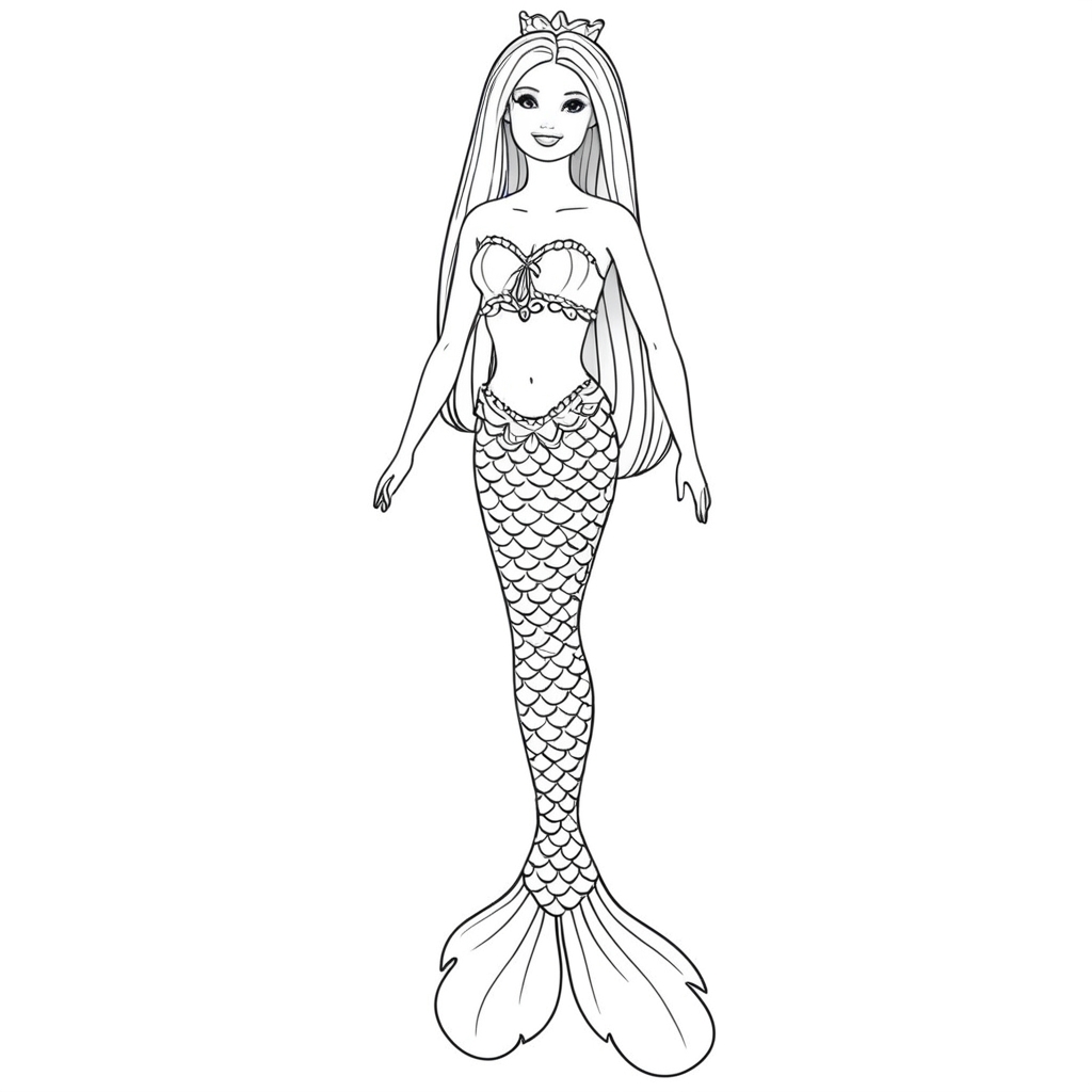 desenho de sereia para adultos