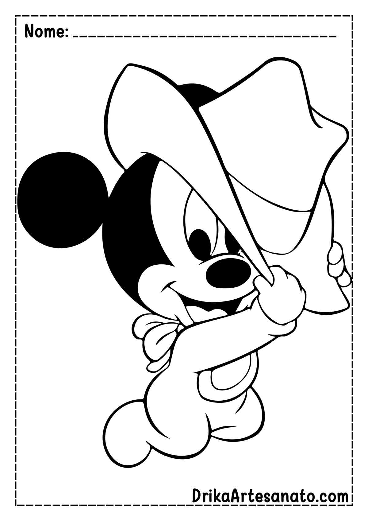 Desenhos do Mickey para imprimir