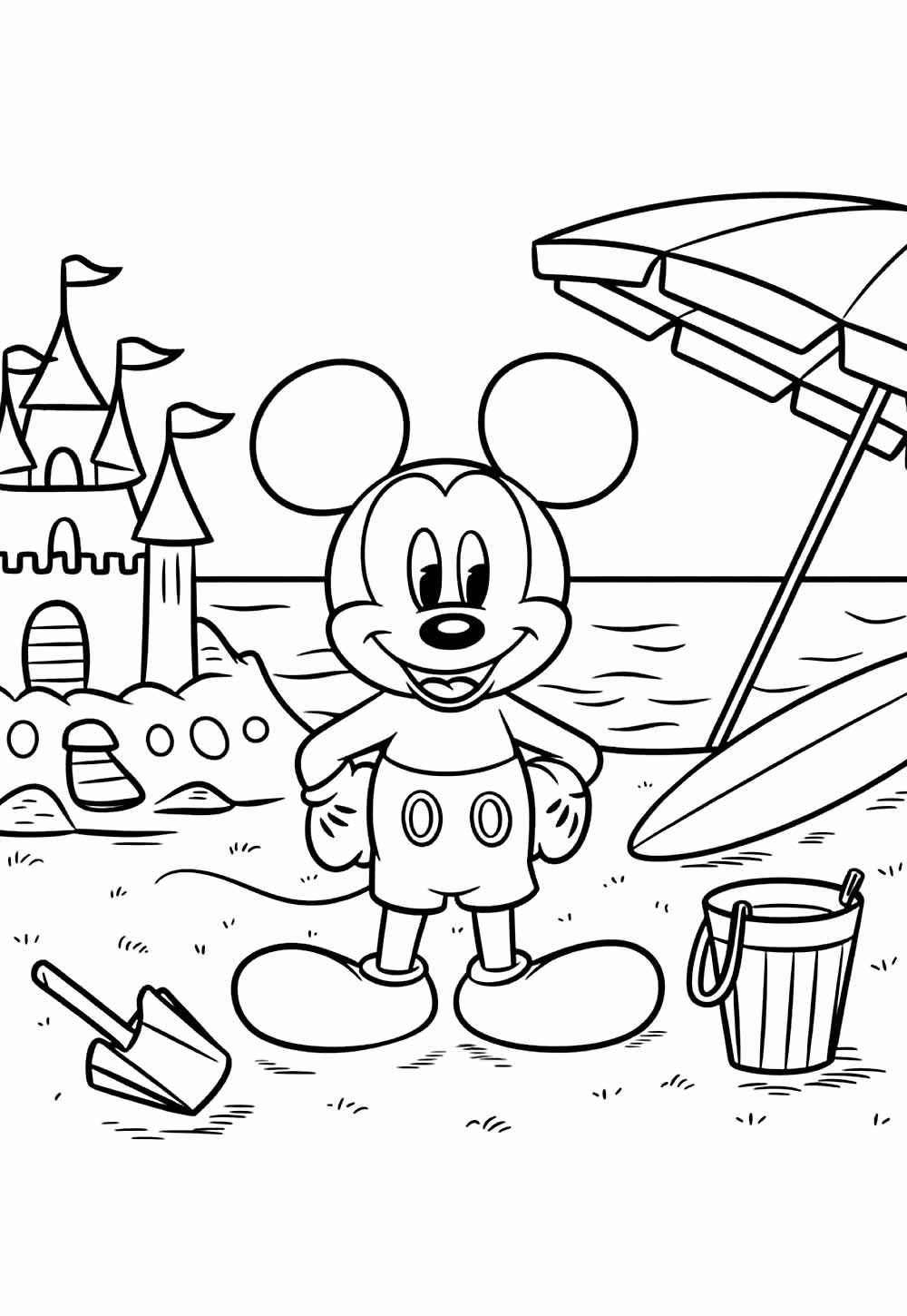Mickey e Minnie para colorir