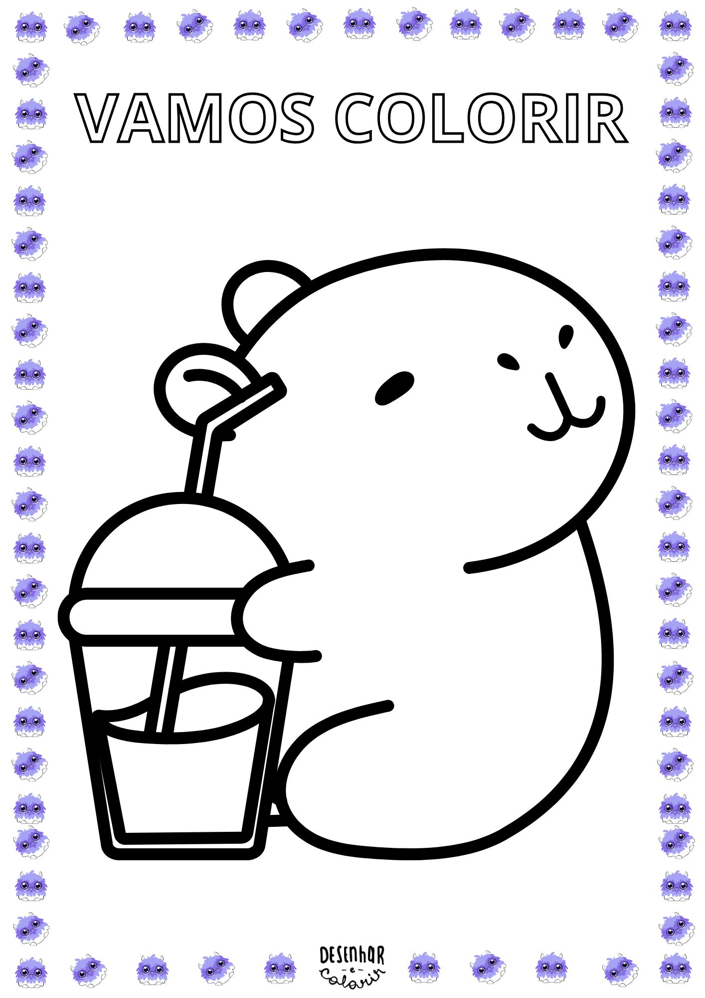 desenhos de personagens fofos para colorir