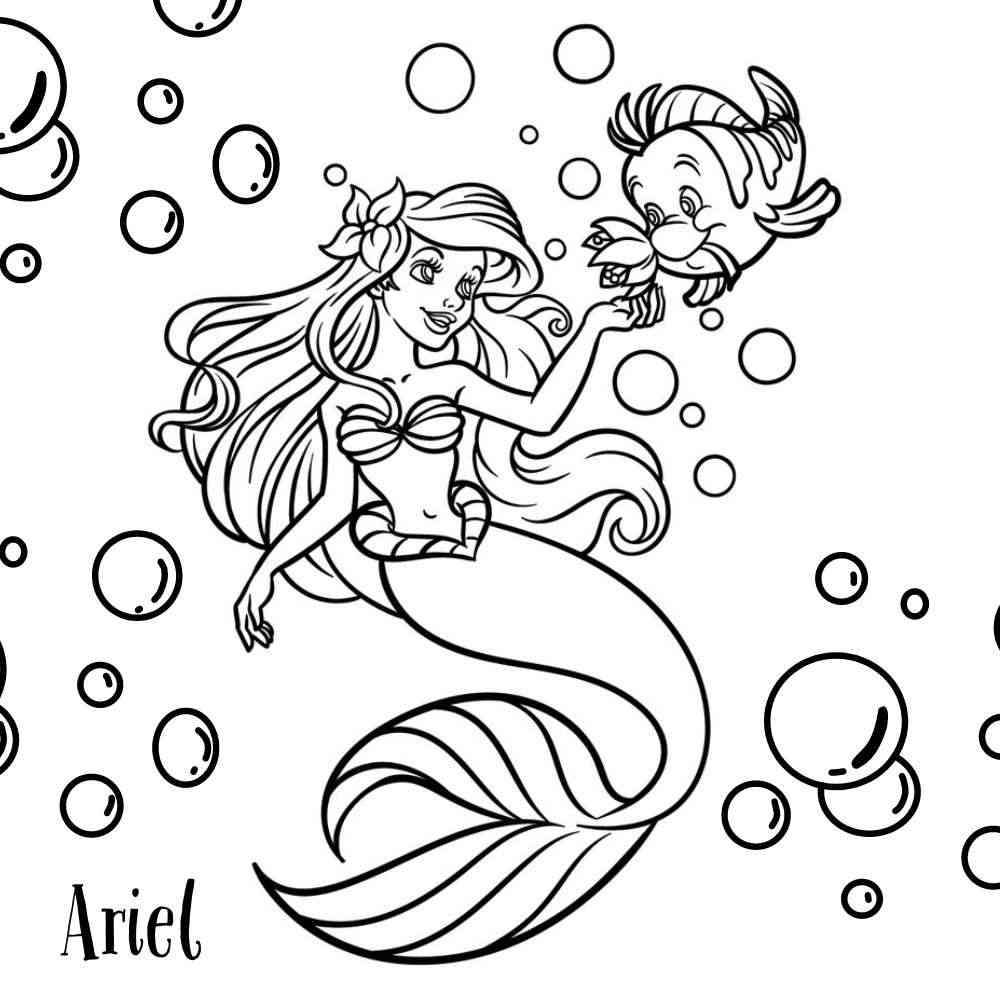 atividade infantil ariel