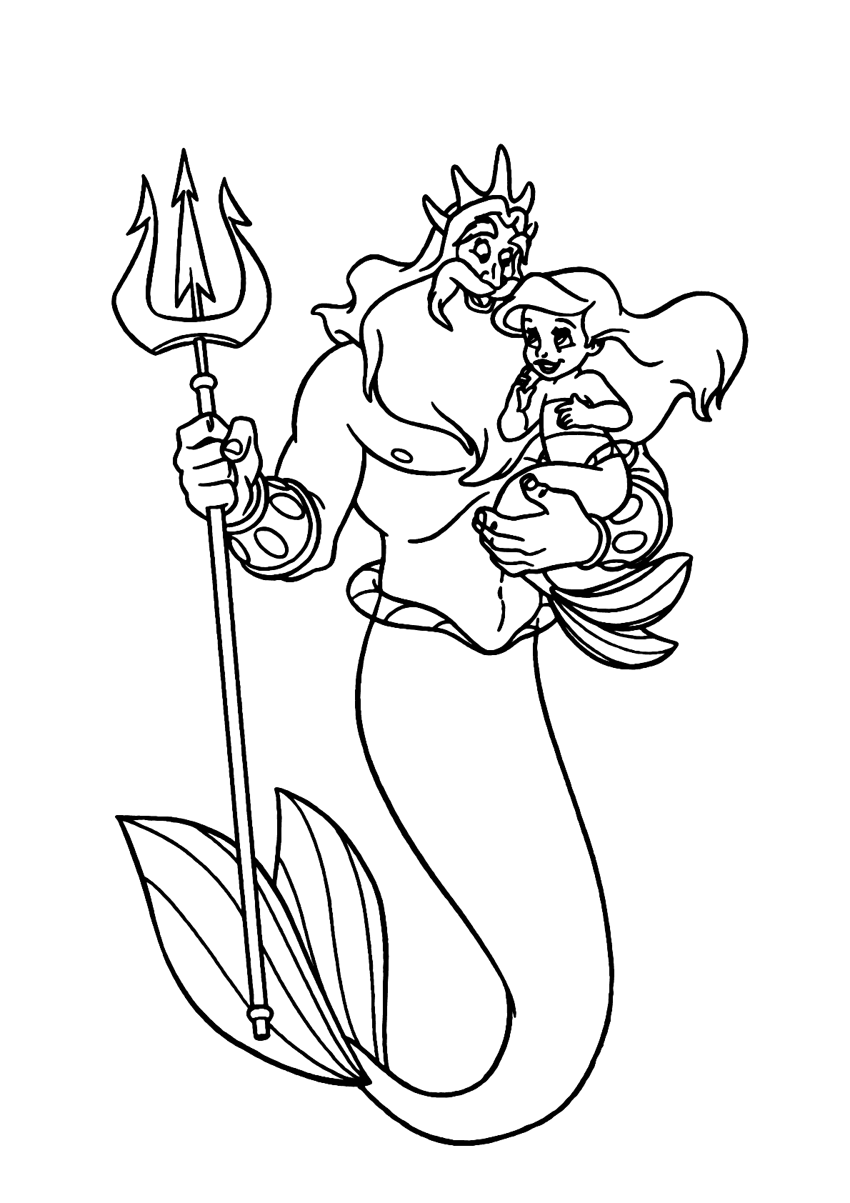 colorir princesa ariel