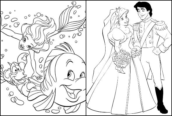 desenhos do filme a pequena sereia
