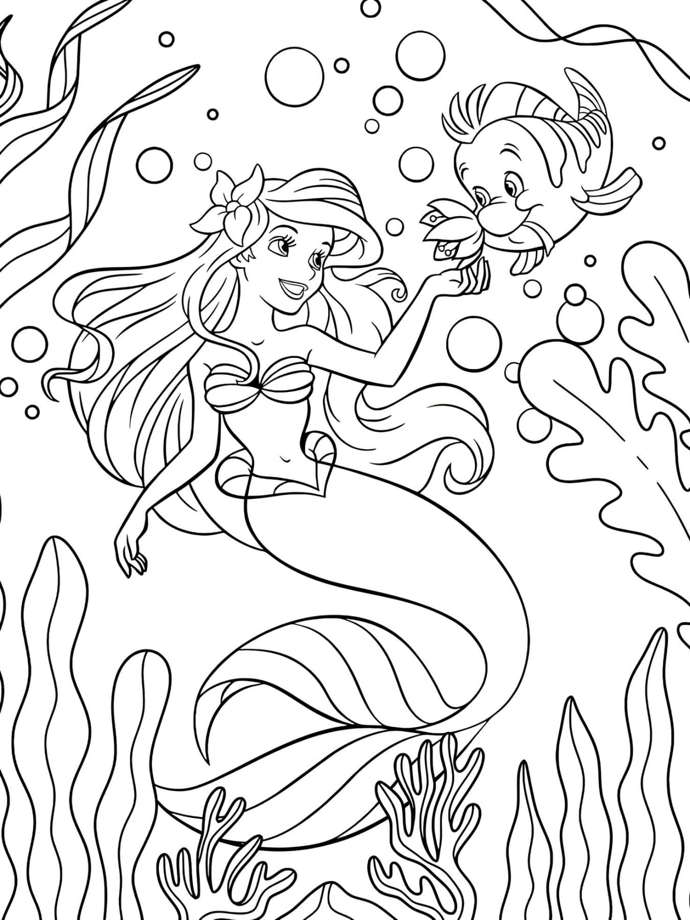 atividade infantil ariel