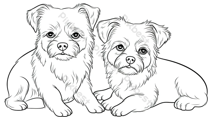 desenhos de cachorros fofos para colorir
