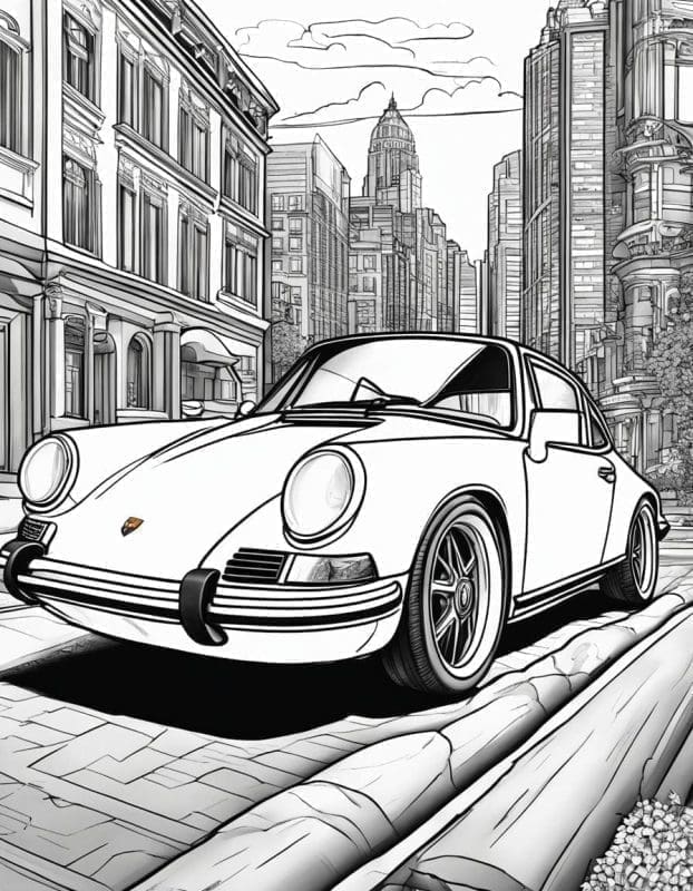 desenhos de carros clássicos vs. modernos para colorir: qual escolher?