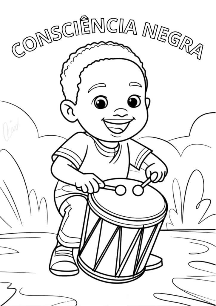 ilustrações cultura africana para pintar