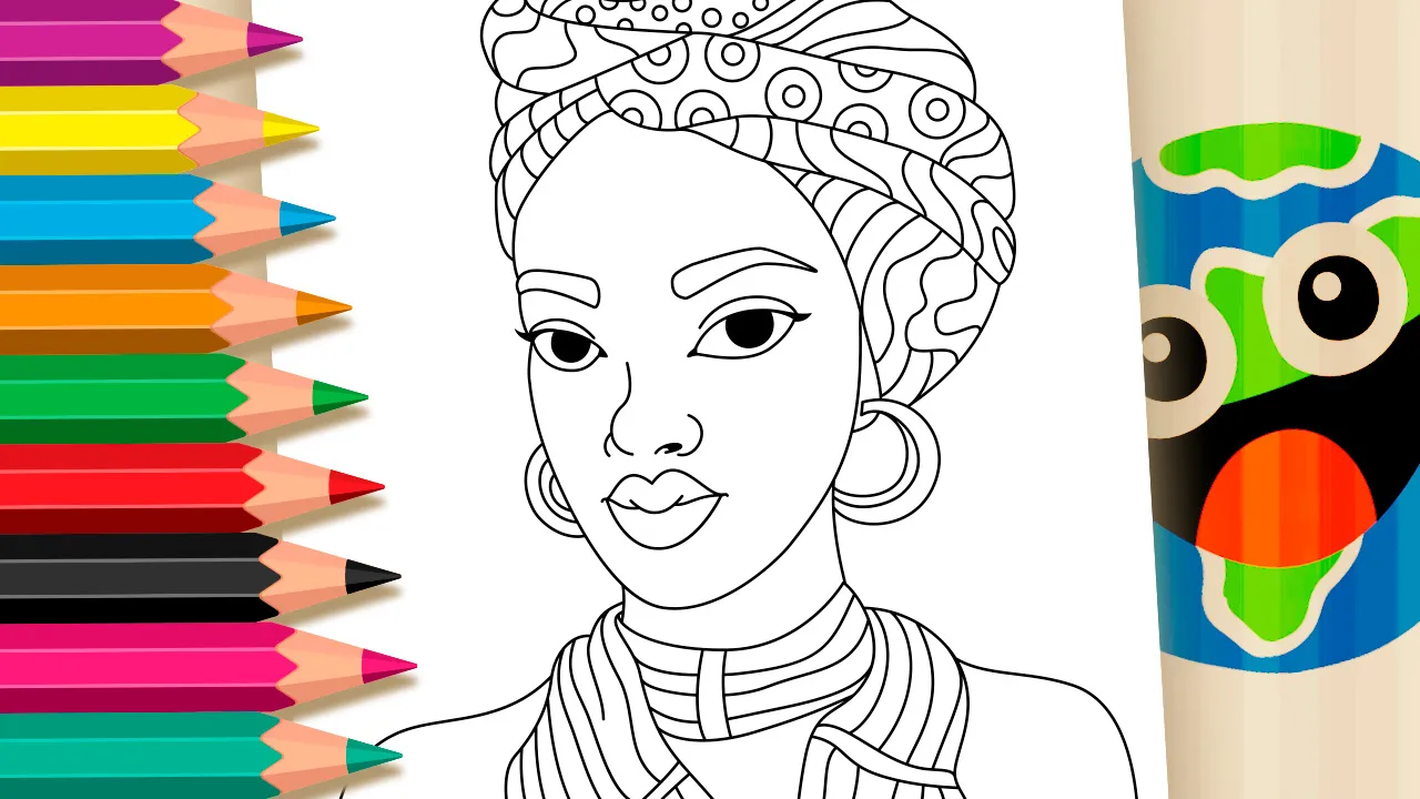 ilustrações cultura africana para pintar