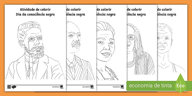 desenhos para colorir dia da consciência negra para imprimir