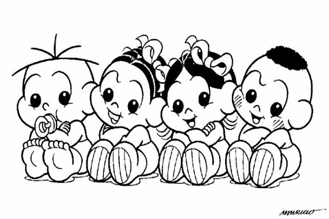 desenhos da Turma da Mônica tema Natal