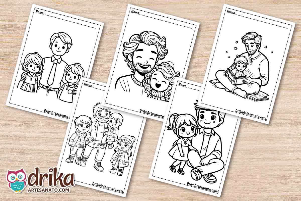 desenhos dia dos pais grátis