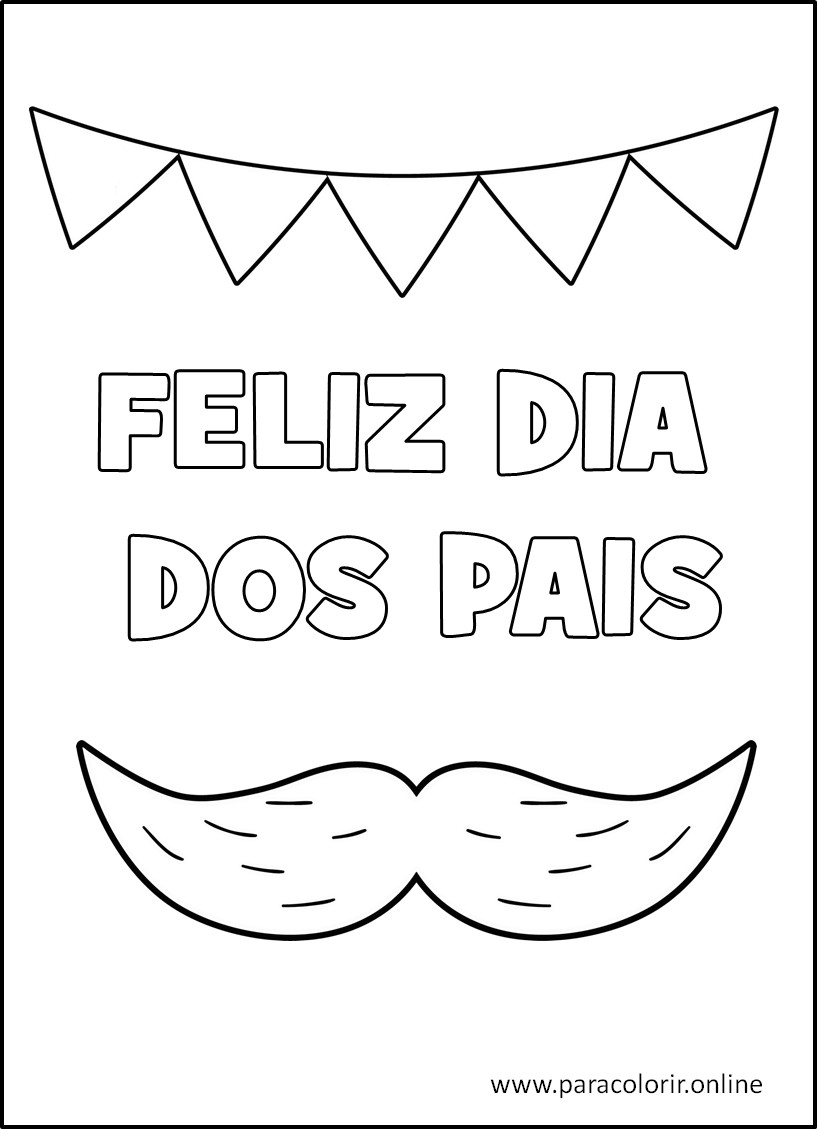 desenhos dia dos pais para escola