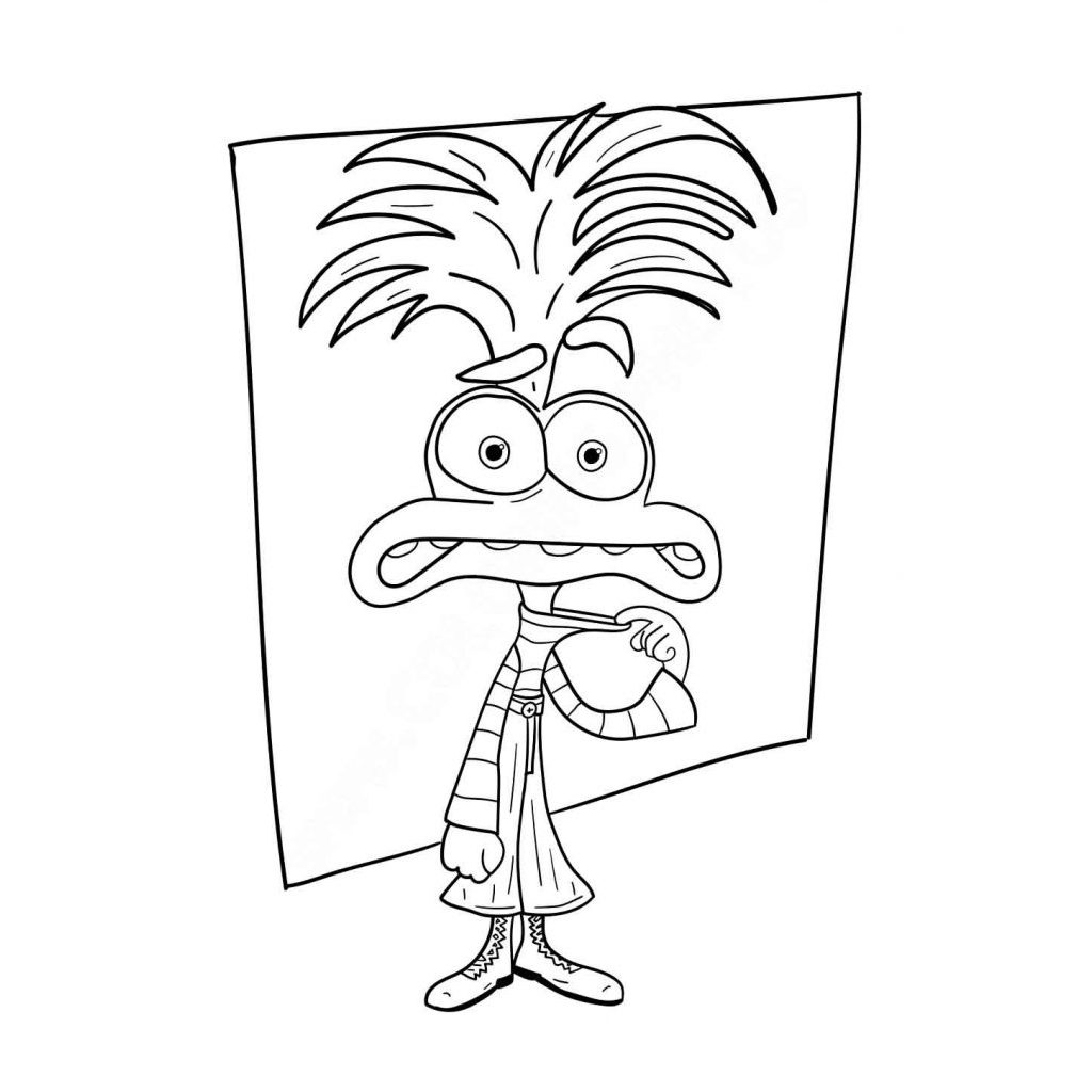 desenhos de emoções para colorir