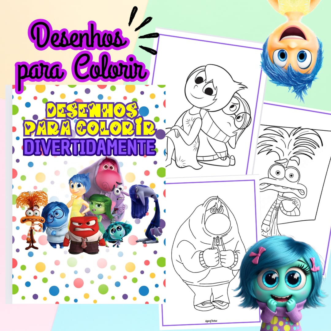 alegria para colorir