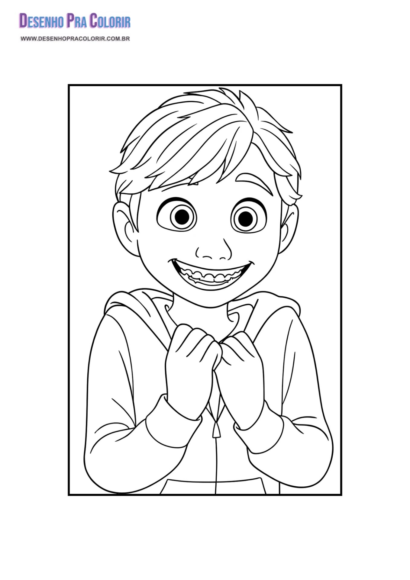 medo para colorir