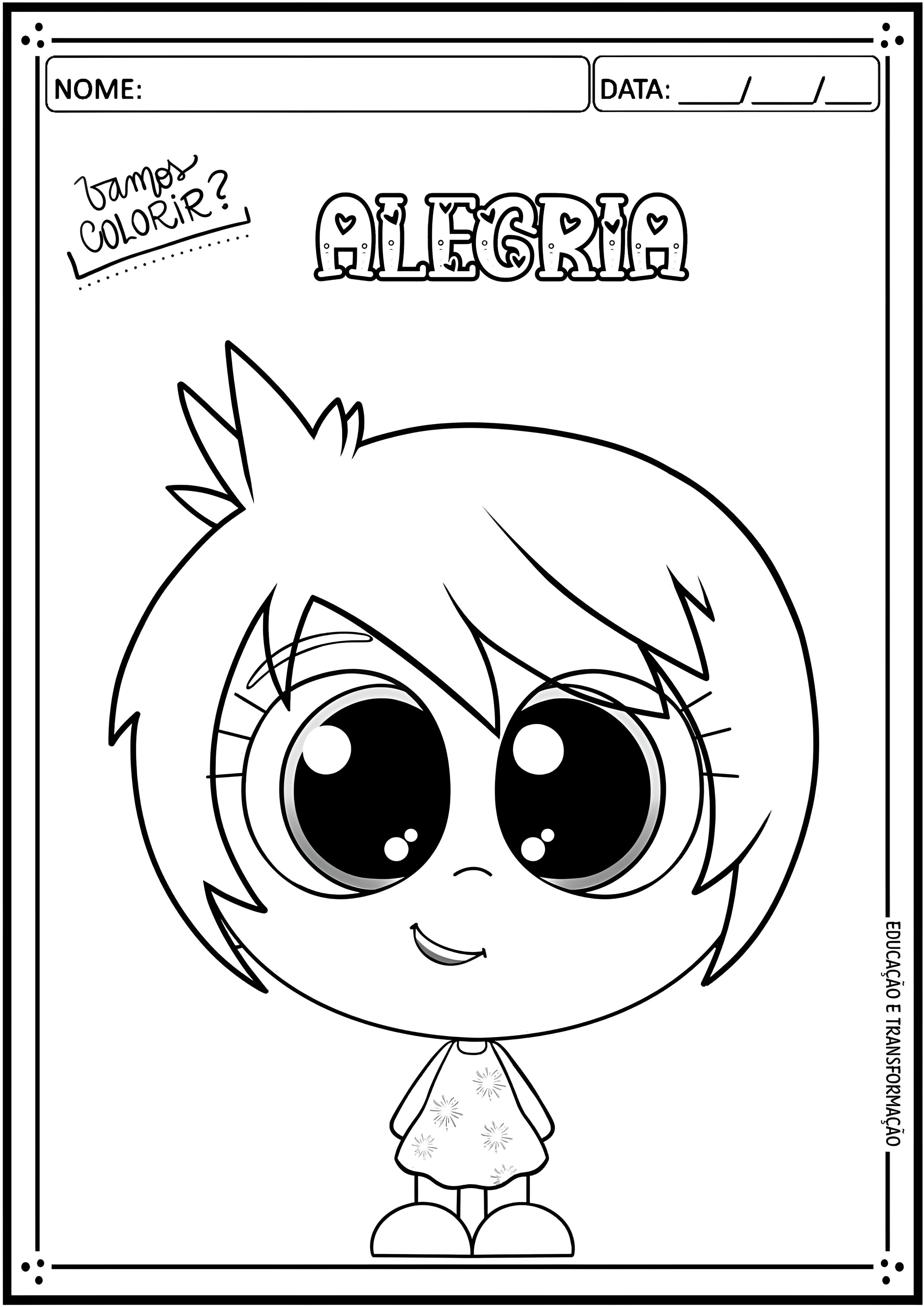 medo para colorir