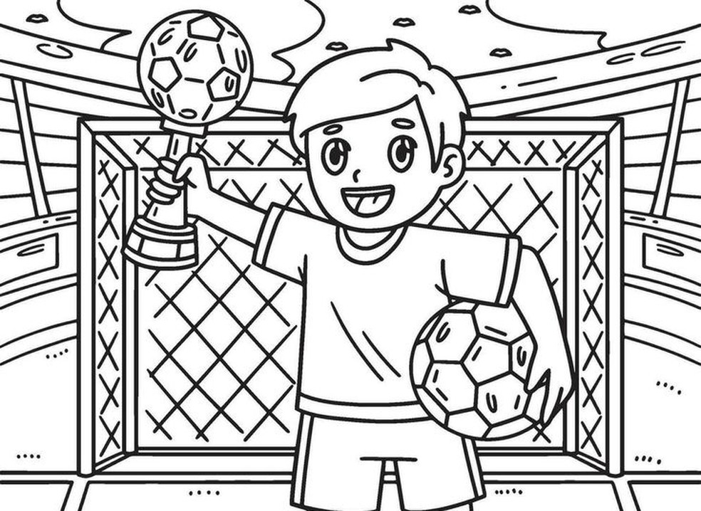 desenhos de futebol para pintar
