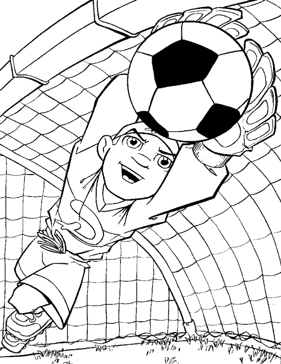desenhos de goleiro para colorir