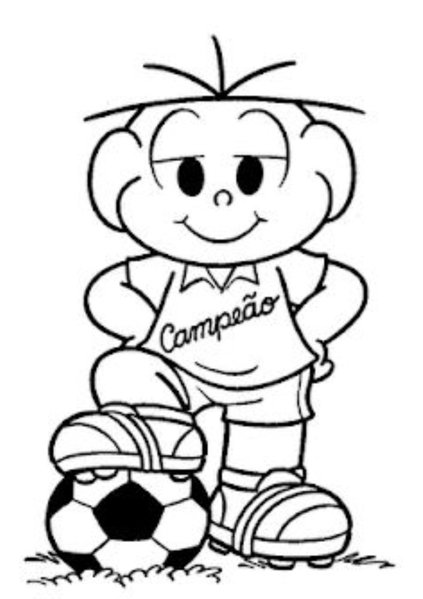 desenhos de bola de futebol para colorir