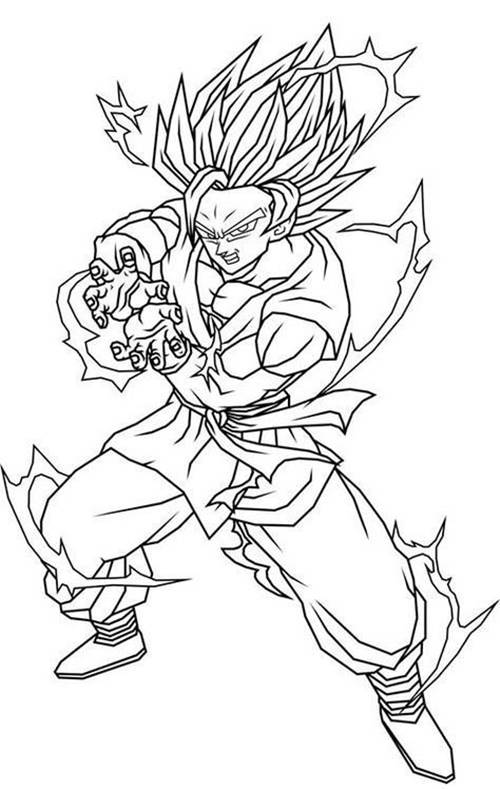 desenhos do goku para imprimir