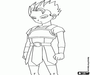 desenhos do goku criança para colorir