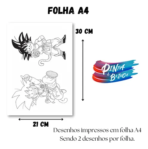 goku vegeta para colorir