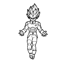 desenhos do goku criança para colorir