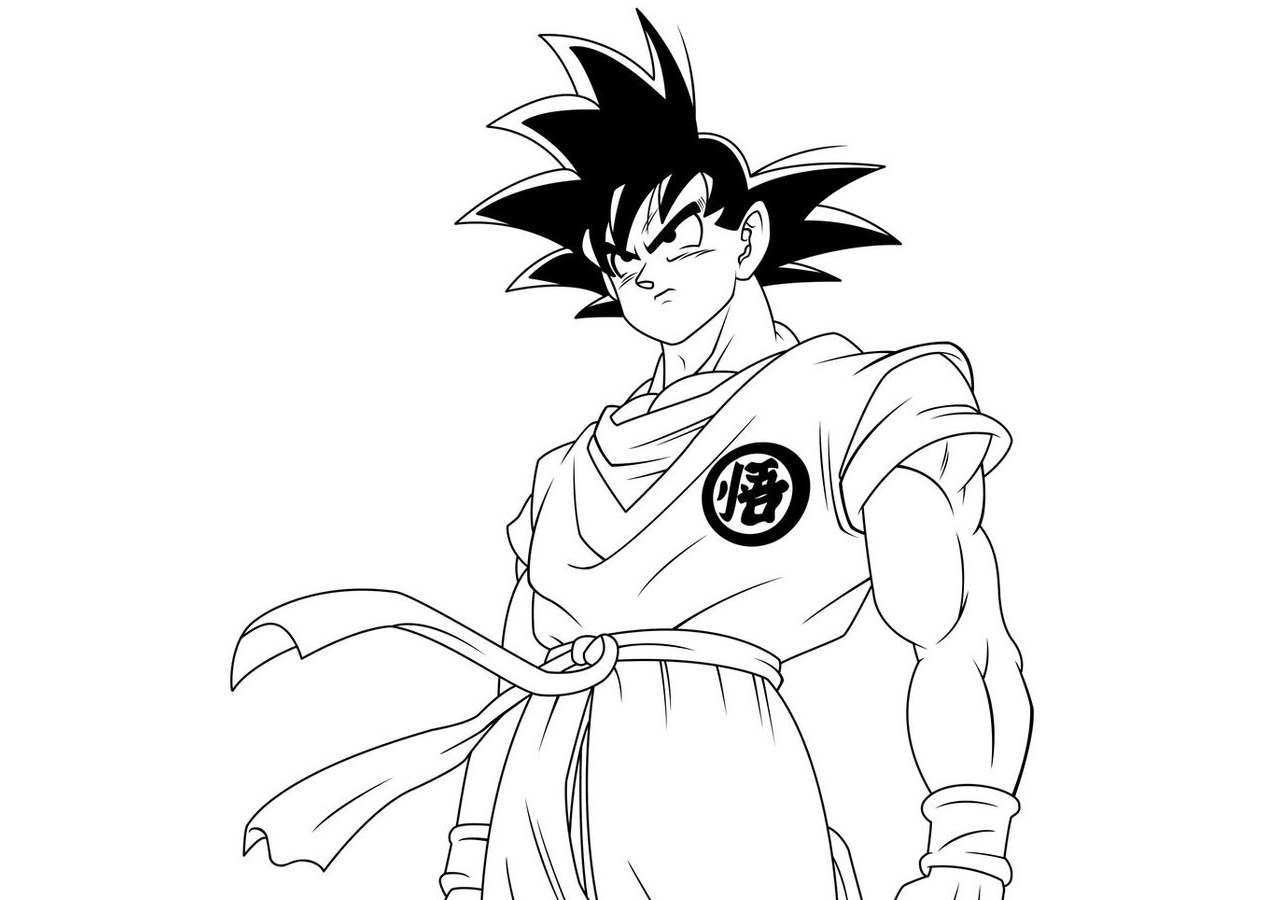 goku black para colorir