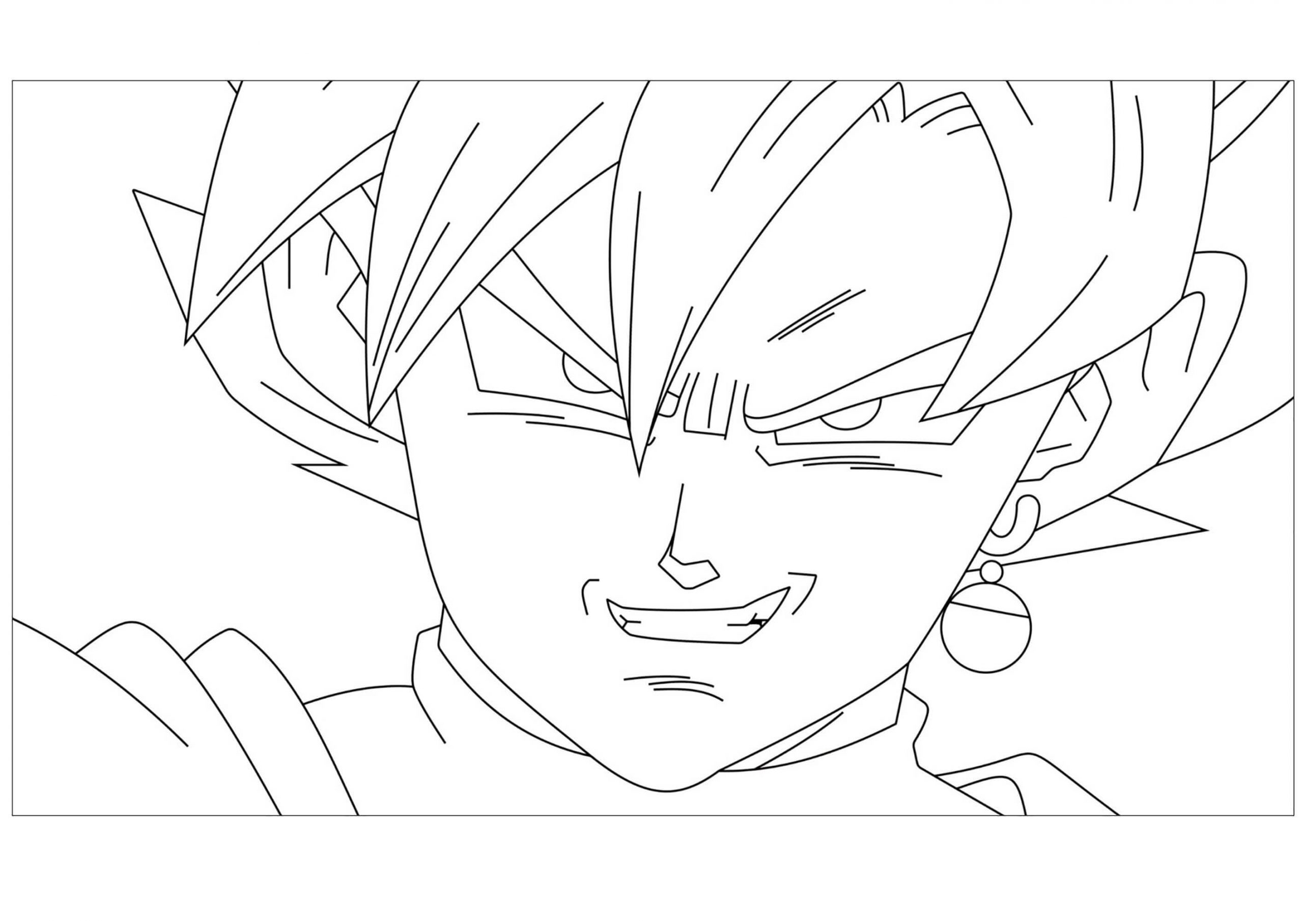 goku vegeta para colorir