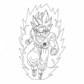 goku ultra instinto para colorir