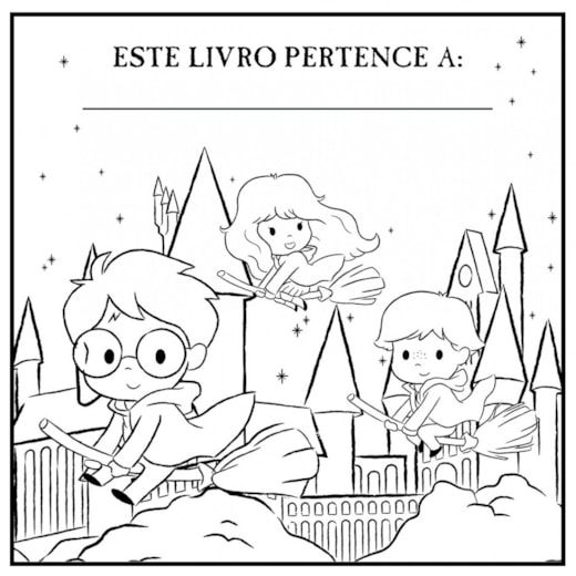 casas de Hogwarts para colorir