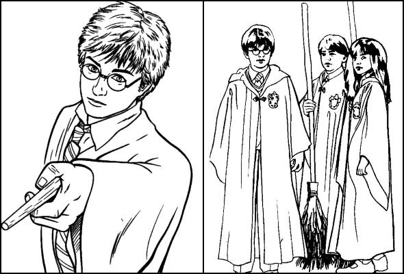 Hogwarts para colorir