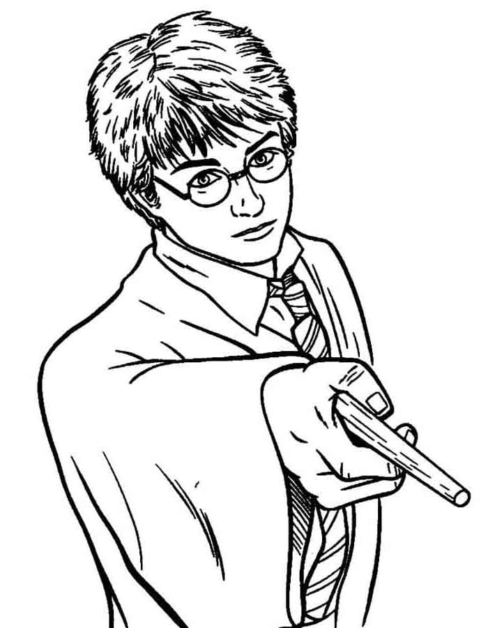 livro de colorir Harry Potter