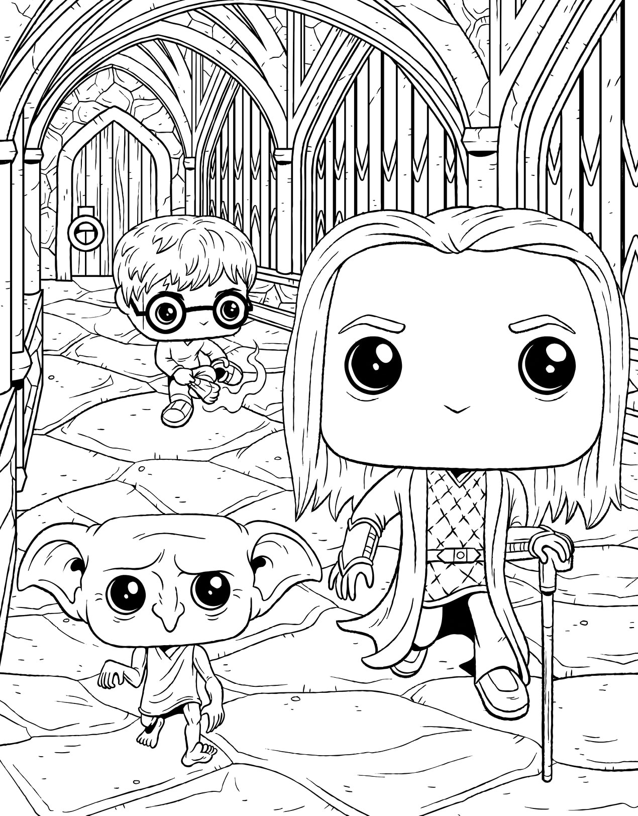 desenhos do Dobby para colorir
