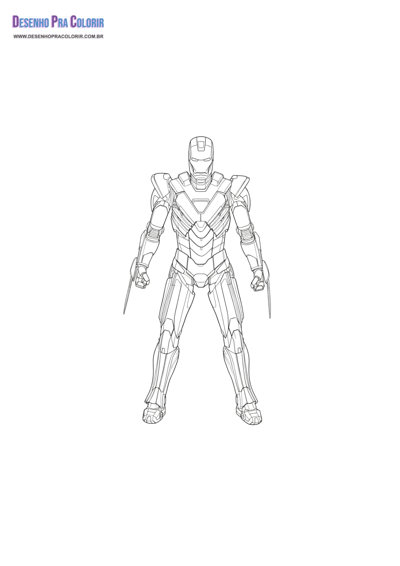 desenhos do tony stark para pintar
