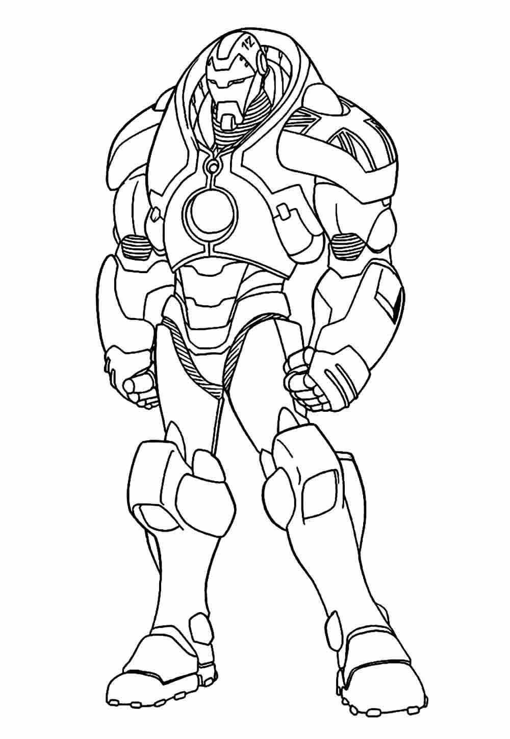 homem de ferro hulkbuster para colorir