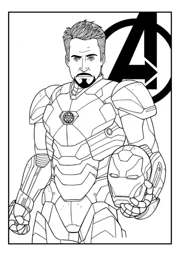 desenhos homem de ferro para imprimir