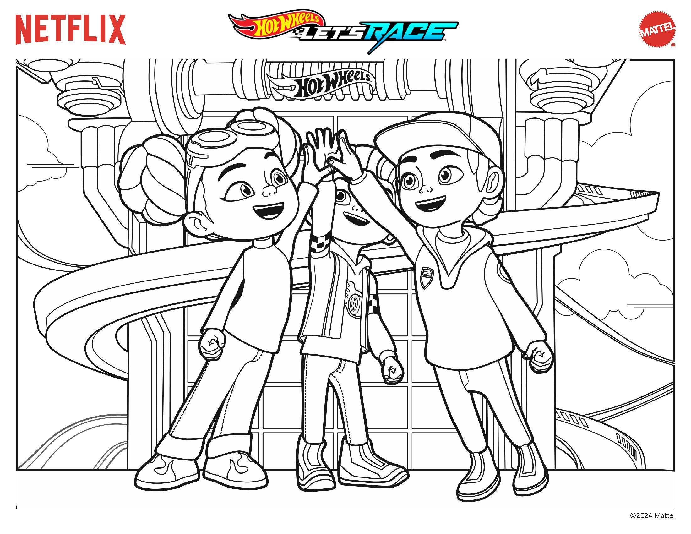 desenhos de logotipos Hot Wheels para colorir